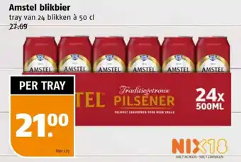 Poiesz Amstel blikbier aanbieding