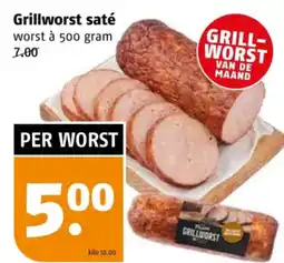 Poiesz Grillworst saté aanbieding