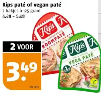 Poiesz Kips paté of vegan paté aanbieding