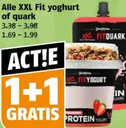 Poiesz Alle XXL Fit yoghurt of quark aanbieding