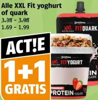 Poiesz Alle XXL Fit yoghurt of quark aanbieding