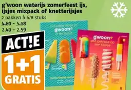 Poiesz g'woon waterijs zomerfeest ijs, ijsjes mixpack of knetterijsjes aanbieding