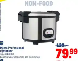 Makro Metro Professional rijstkoker aanbieding
