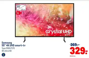 Makro Samsung 55" 4K UHD smart-tv aanbieding