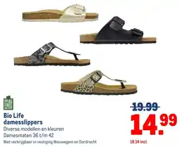 Makro Bio Life damesslippers aanbieding