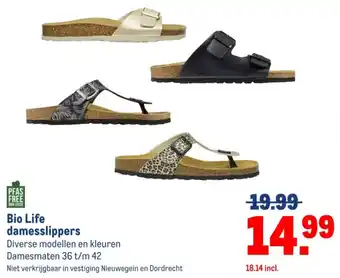 Makro Bio Life damesslippers aanbieding