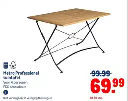 Makro Metro Professional tuintafel aanbieding