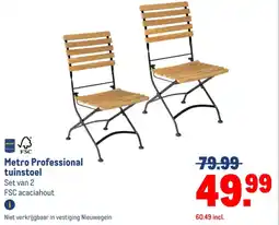 Makro Metro Professional tuinstoel aanbieding