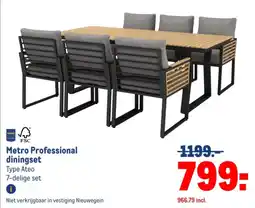 Makro Metro Professional diningset aanbieding