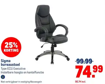 Makro Sigma bureaustoel aanbieding