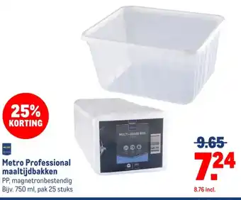 Makro Metro Professional maaltijdbakken aanbieding