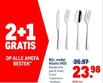 Makro Op alle amefa bestek aanbieding