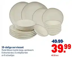 Makro 18-delige serviesset aanbieding