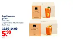 Makro Royal Leerdam glazen aanbieding