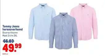 Makro Tommy Jeans herenoverhemd aanbieding