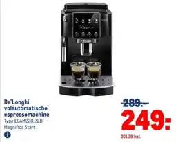 Makro De'Longhi volautomatische espressomachine aanbieding