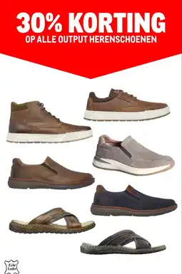 Makro Op alle output herenschoenen aanbieding