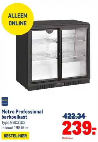 Makro Metro Professional barkoelkast aanbieding