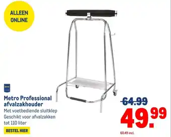 Makro Metro Professional afvalzakhouder aanbieding