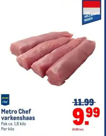 Makro Metro Chef varkenshaas aanbieding