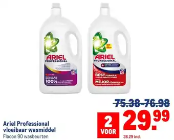 Makro Ariel Professional vloeibaar wasmiddel aanbieding