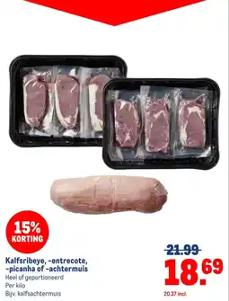 Makro Kalfsribeye, entrecote, picanha of achtermuis aanbieding