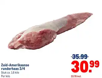 Makro Zuid Amerikaanse runderhaas 3/4 aanbieding