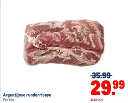 Makro Argentijnse runderribeye aanbieding