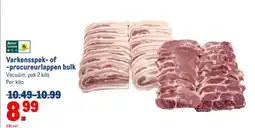 Makro Varkensspek of procureurlappen bulk aanbieding
