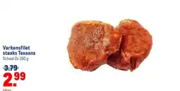 Makro Varkensfilet steaks Texaans aanbieding
