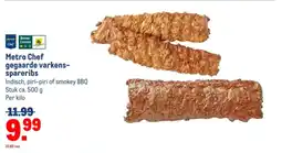Makro Metro Chef gegaarde varkens spareribs aanbieding