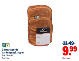 Makro Gemarineerde varkensspeklappen aanbieding