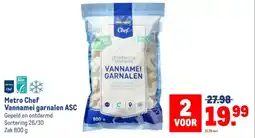 Makro Metro Chef Vannamei garnalen ASC aanbieding