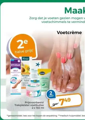 Trekpleister Voetcrème aanbieding
