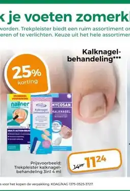 Trekpleister Kalknagel- behandeling*** aanbieding