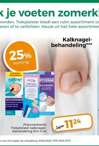 Trekpleister Kalknagel- behandeling*** aanbieding