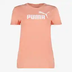 Scapino Puma Essentials dames sport T-shirt koraal roze aanbieding