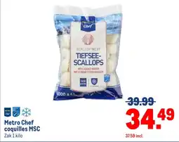 Makro Metro Chef coquilles MSC aanbieding