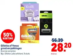 Makro Gillette of Venus grootverpakkingen aanbieding