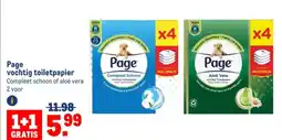 Makro Page vochtig toiletpapier aanbieding