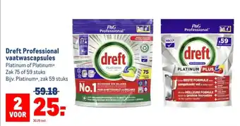 Makro Dreft Professional vaatwascapsules aanbieding