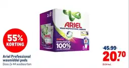 Makro Ariel Professional wasmiddel pods aanbieding