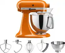 Bol.com KitchenAid Artisan keukenmachine 300 W 48 l Oranje 5KSM175PSEHY aanbieding