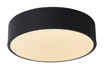 Praxis Lucide Plafondlamp Unar - Zwart - 20cm - 12W aanbieding