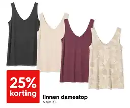HEMA Linnen damestop aanbieding