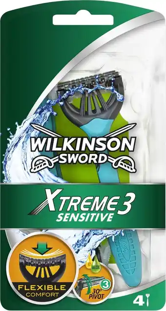 Bol.com Wilkinson Sword Extra 3 Sensitive - 4 stuks - Wegwerpscheermesjes aanbieding