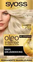 Bol.com 3x Syoss Oleo Intense 10-50 Licht Asblond Haarverf aanbieding