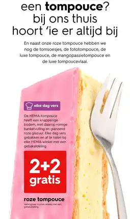 HEMA Roze tompouce aanbieding