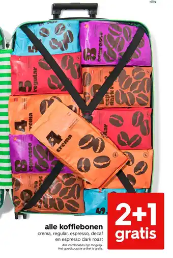 HEMA Alle koffiebonen aanbieding