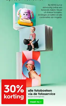 HEMA Alle fotoboeken via de fotoservice aanbieding
